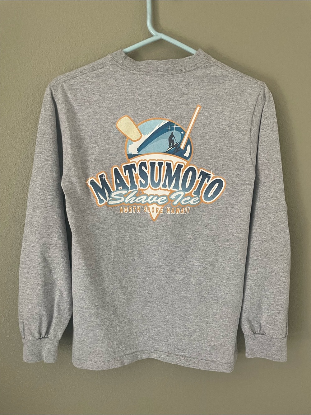 Matsumoto Shave Ice North Shore Hawaii Long Sleeve T-Shirt Size Small